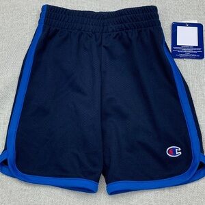 CHAMPION Little Boys Contrast Binding "C" Patch Shorts Size 4
